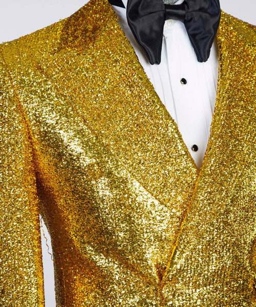 Modern Yellow 2-piece Peak Lapel Tuxedo