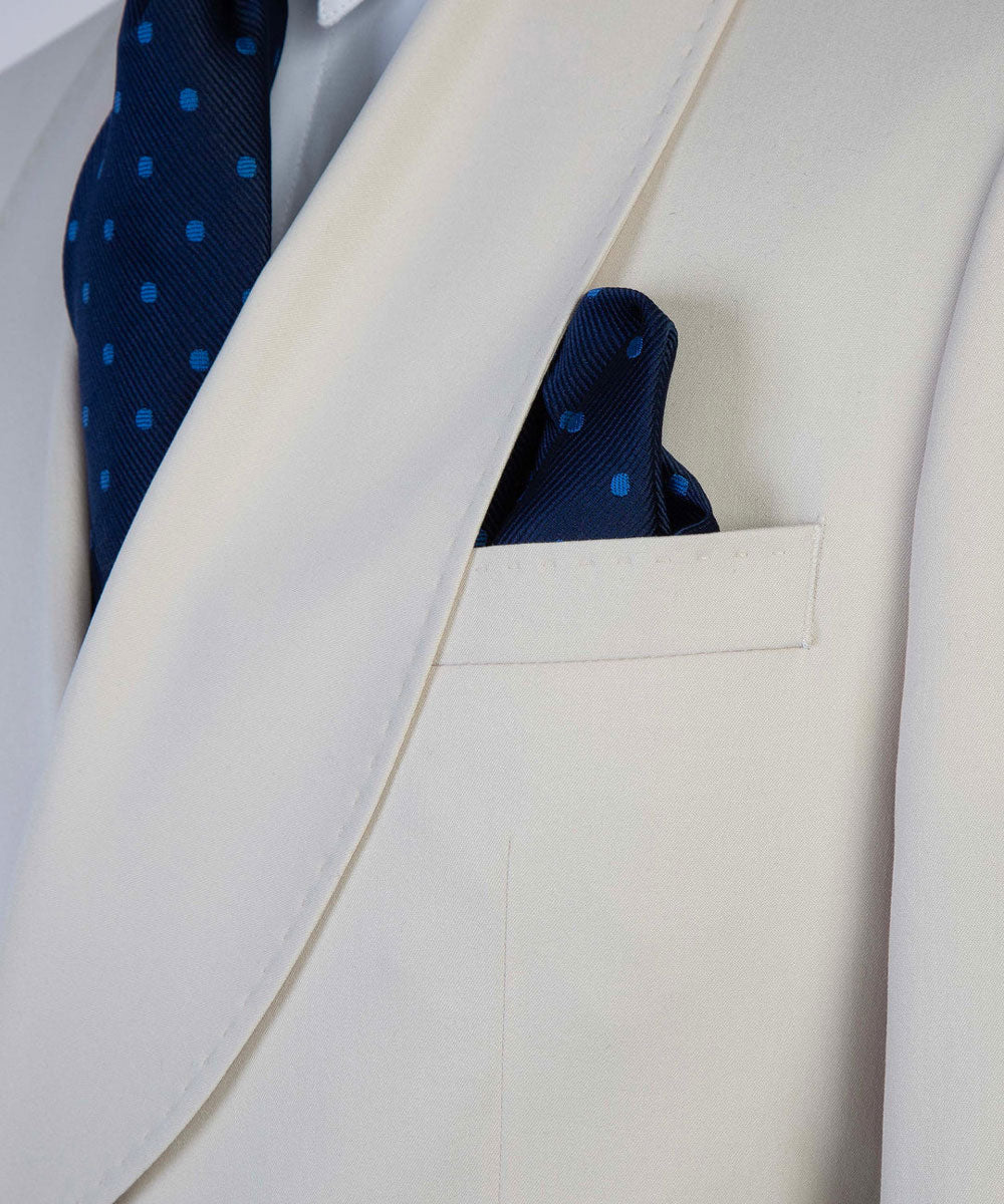 White 2-piece Double-breasted Suit