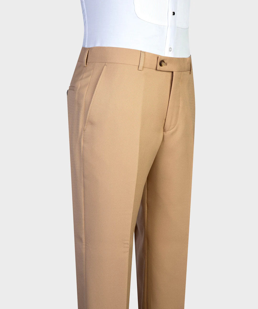 Beige 2-piece Double-breasted Tuxedo