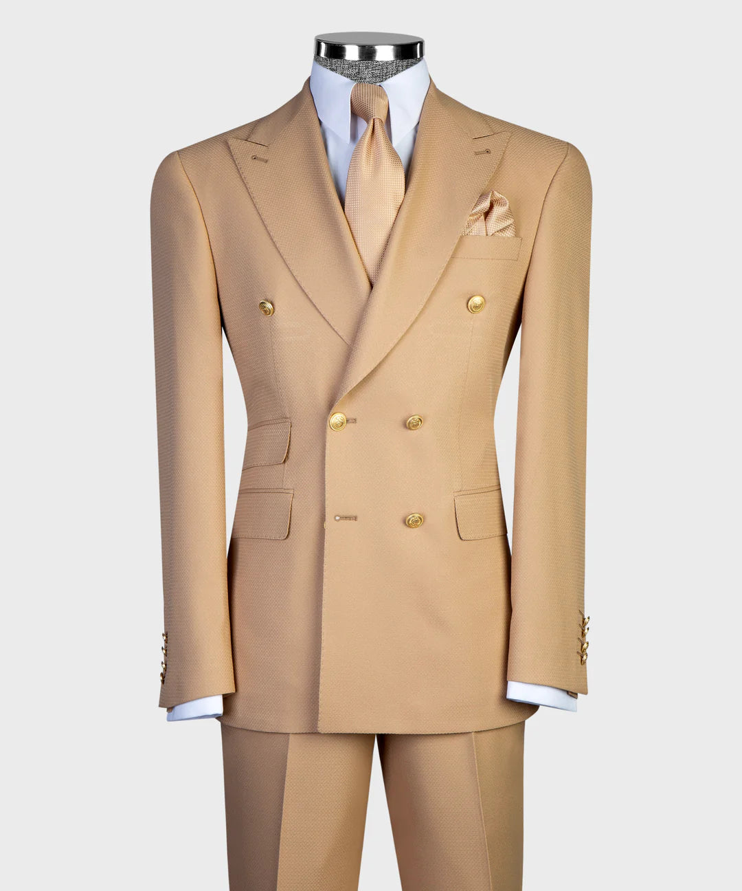 Sand Peak Lapel 2-Piece Bespoke Suit for Prom