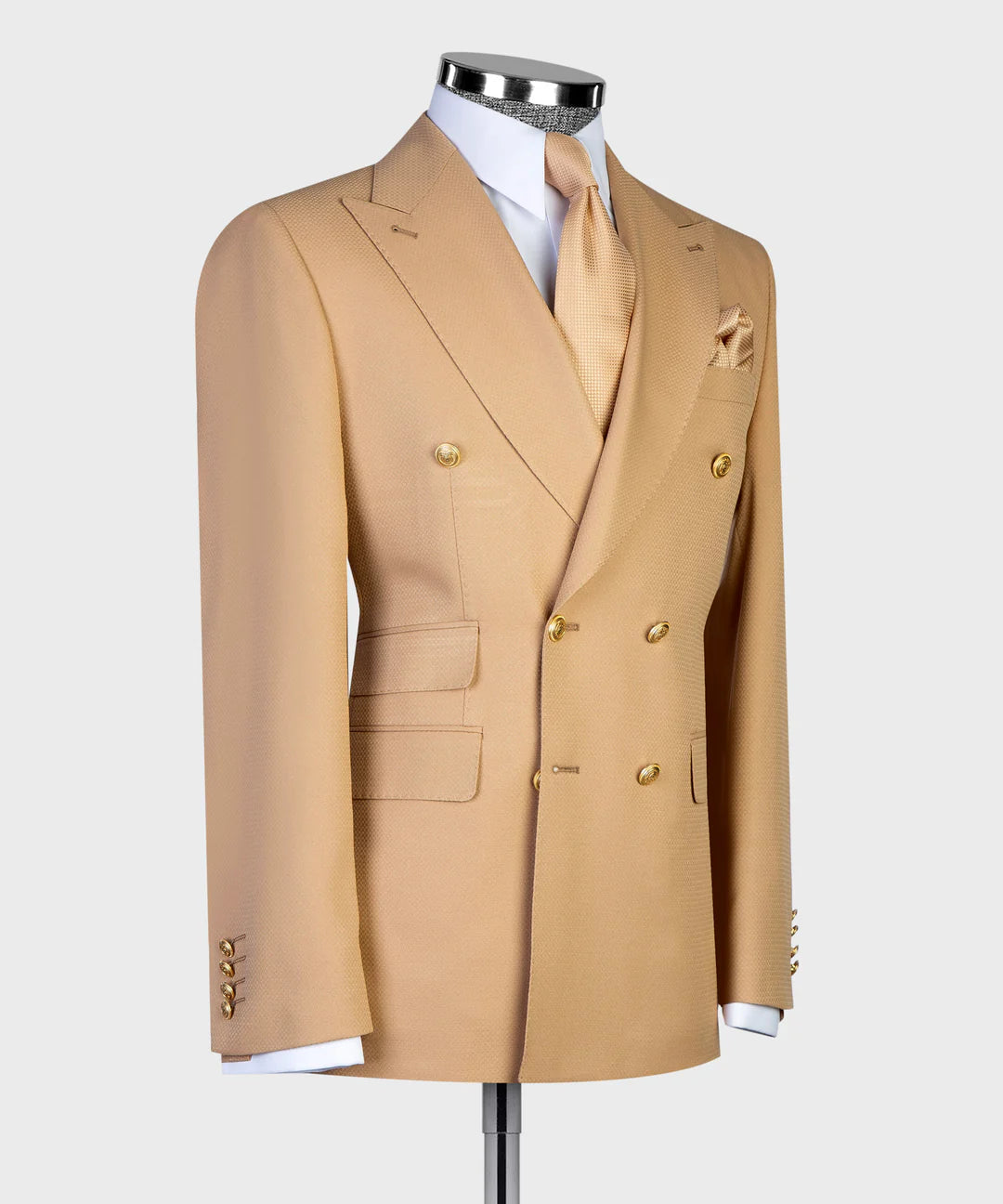 Sand Peak Lapel 2-Piece Bespoke Suit for Prom