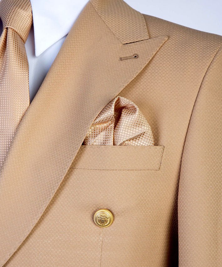 Sand Peak Lapel 2-Piece Bespoke Suit for Prom