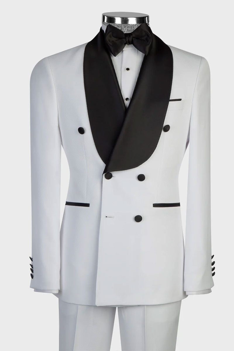 White Shawl Lapel 2-piece Tuxedo