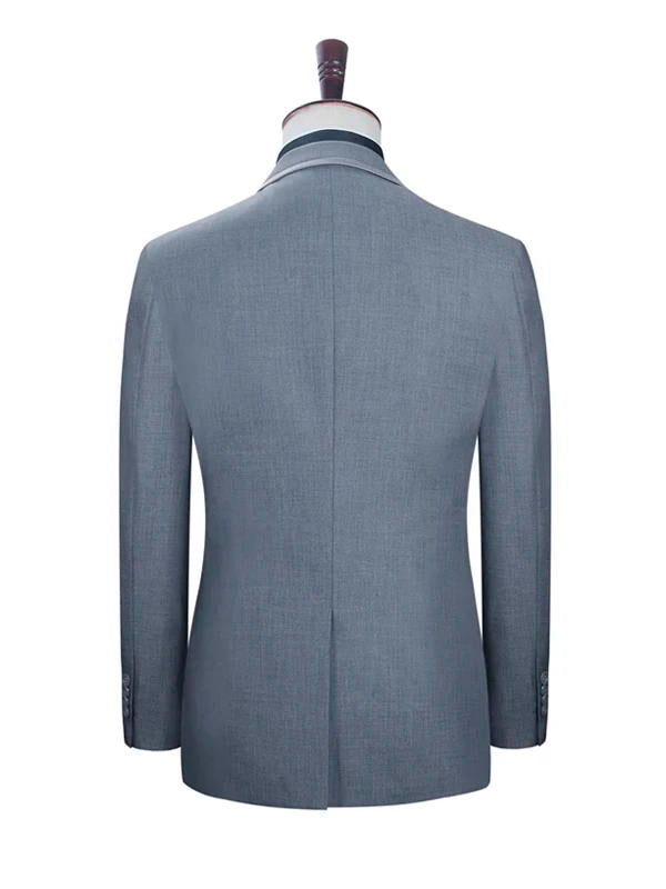 Men's Grey Slim Fit Notched Lapel 2 Piece Suit