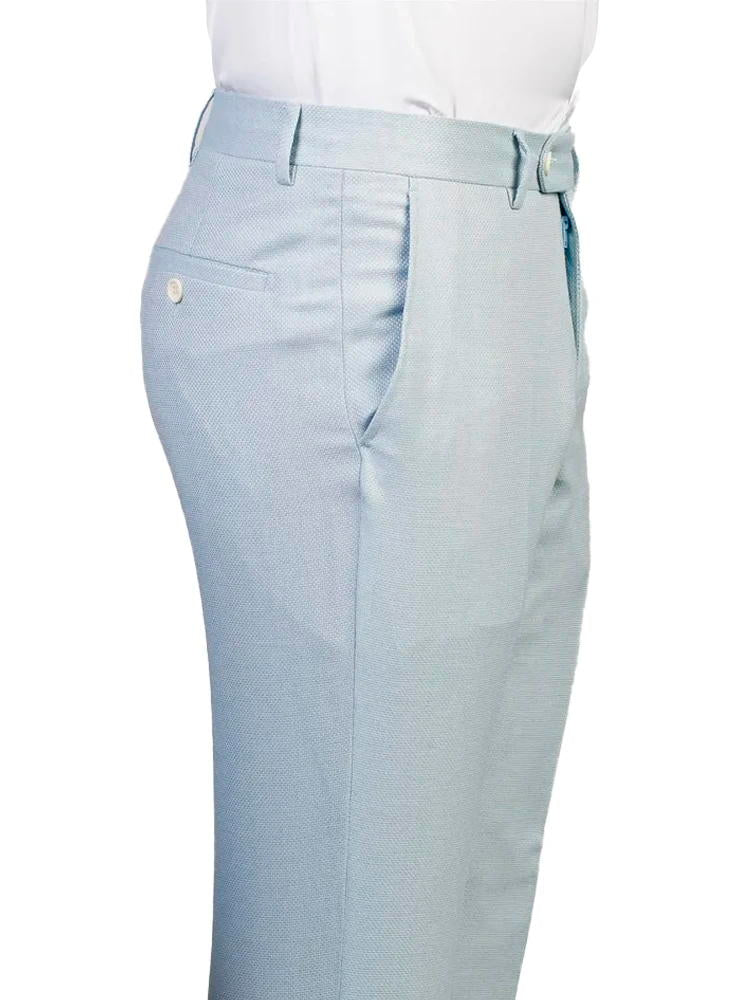 Light Blue 2 Piece Chic Double Breasted Wedding Suit For Party With Peaked Lapel