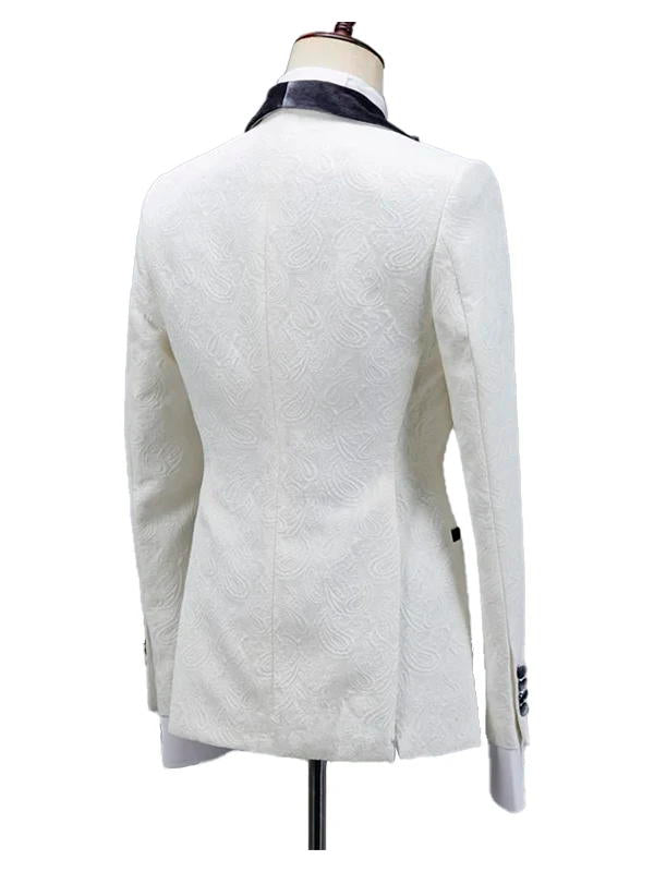 Slim Fit Shawl Lapel Wedding Men Suit