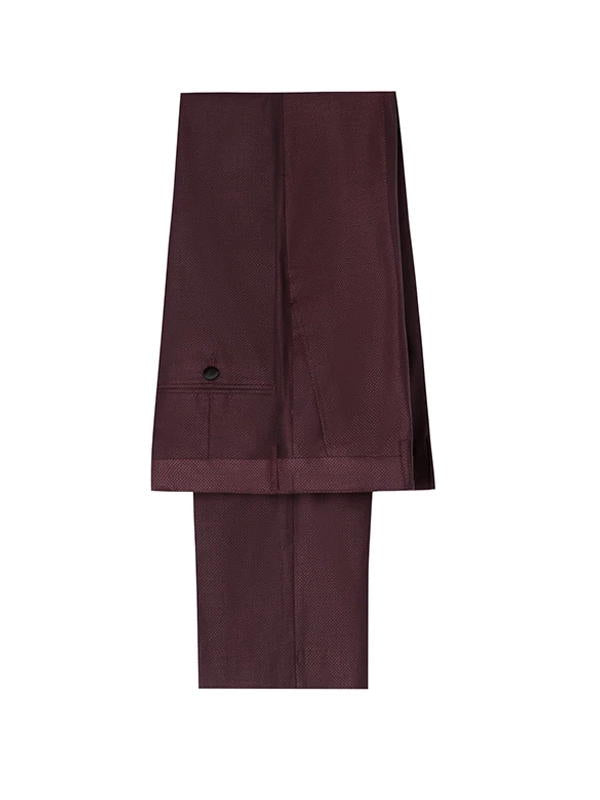 Burgundy Slim Fit Prom 3 Piece Suit