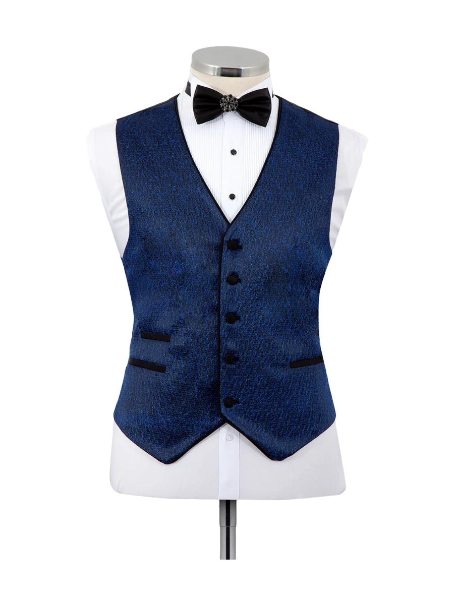 Navy Blue Prom Slim Shawl Lapel Suits