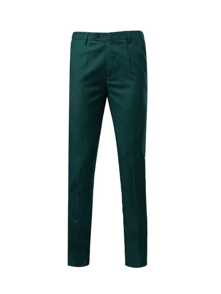 Green Tuxedo 3 Piece Suit With Black Lapel