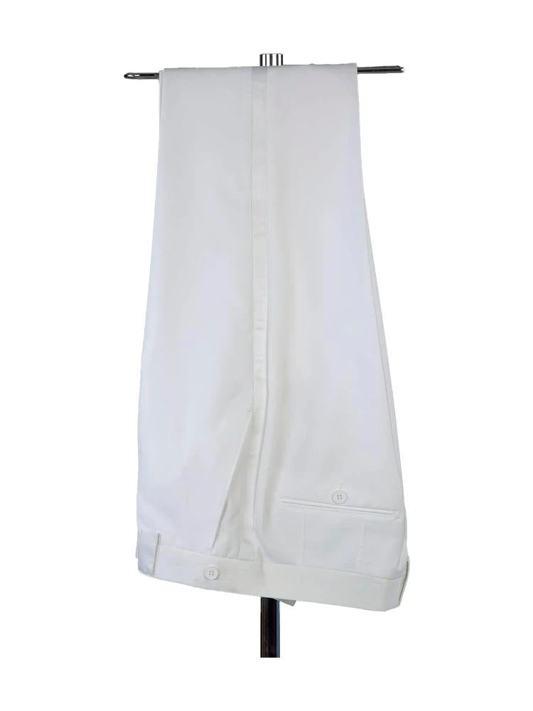 White 3 Piece Bespoke Jacquard Shawl Lapel Wedding Tuxedo