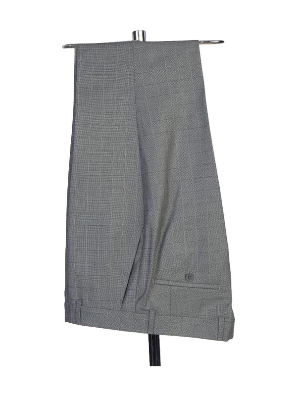 Grey Peak Lapel Double Breasted Gold Button Suit