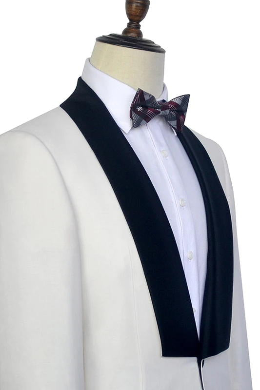 White Classic Wedding Tuxedos Suits