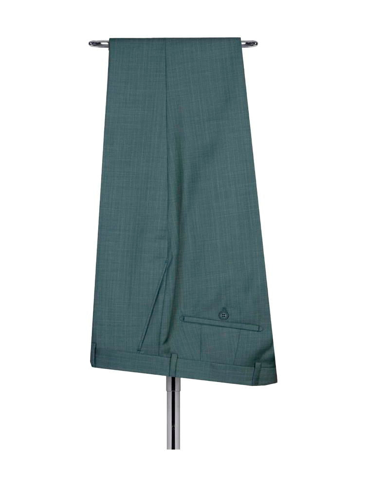 Dark Green 2 Piece Classic Peak Lapel Side Button Suit