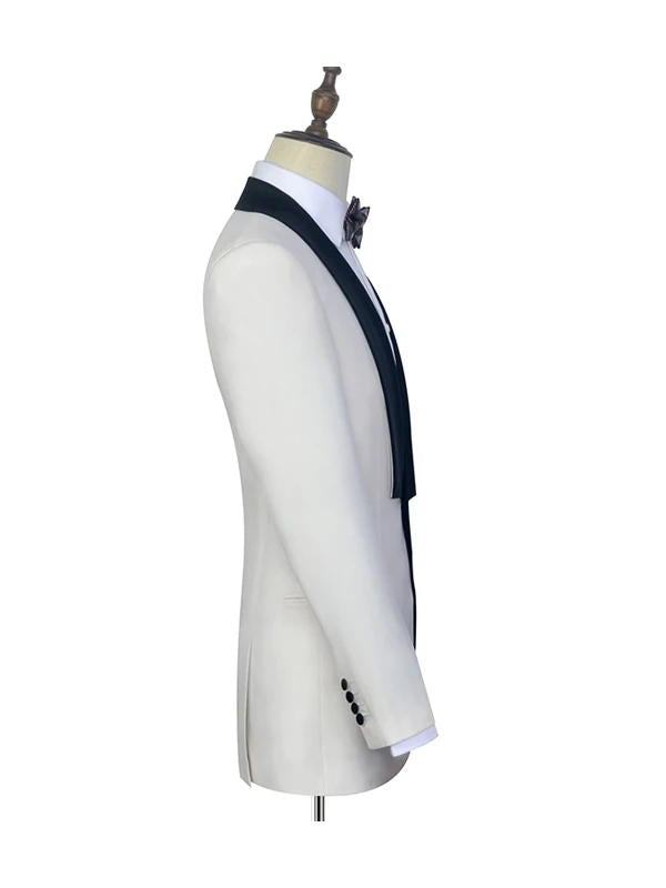 White Classic Wedding Tuxedos Suits