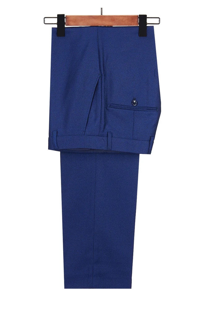 New Elegant Blue 2 Piece Peak Lapel Tuxedo