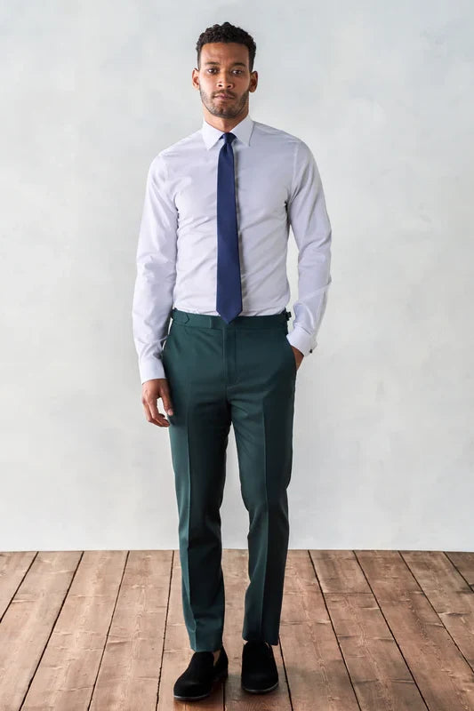 Shawl Lapel 2 Piece Single Breasted Green Suit