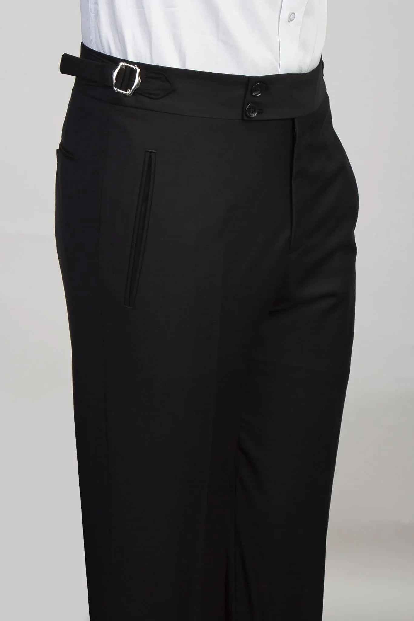 Black Wide peaked lapels Single Breasted 3-piece Formal Men's Suits