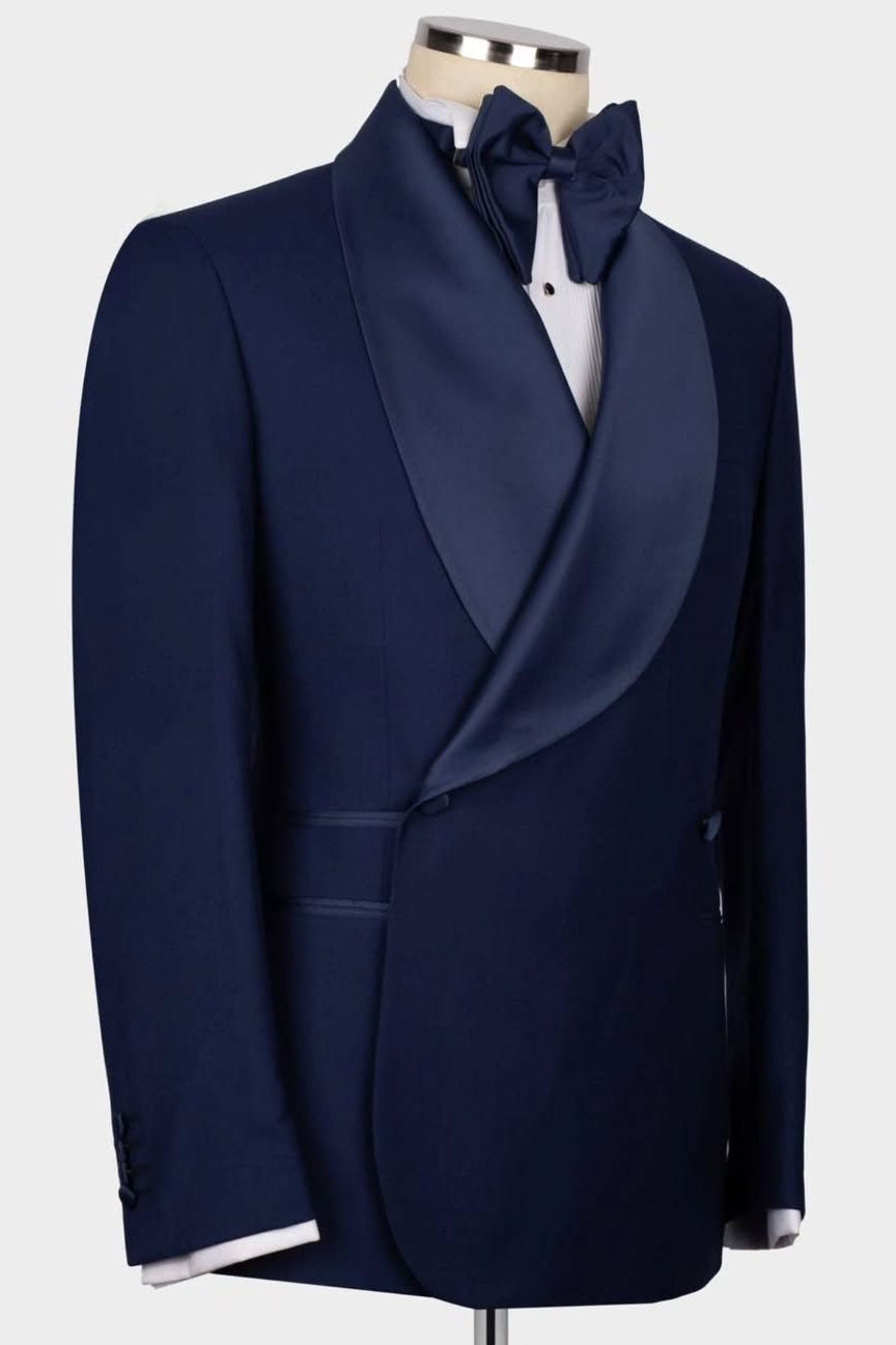 Navy Blue 2-piece Shawl Lapel Tuxedo