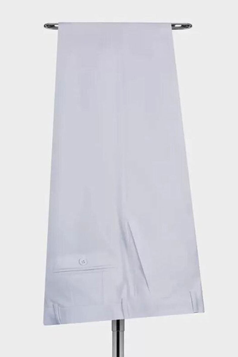 White 2-piece Peak Lapel Double Breasted Suit