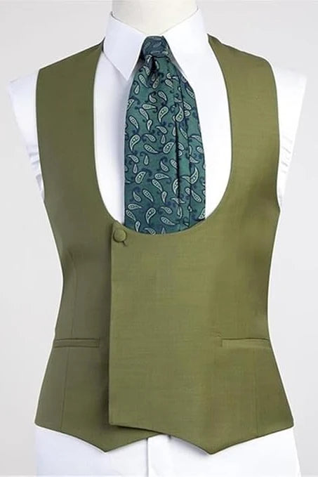 Chic 3-Piece Peak Lapel Bespoke Prom Suit