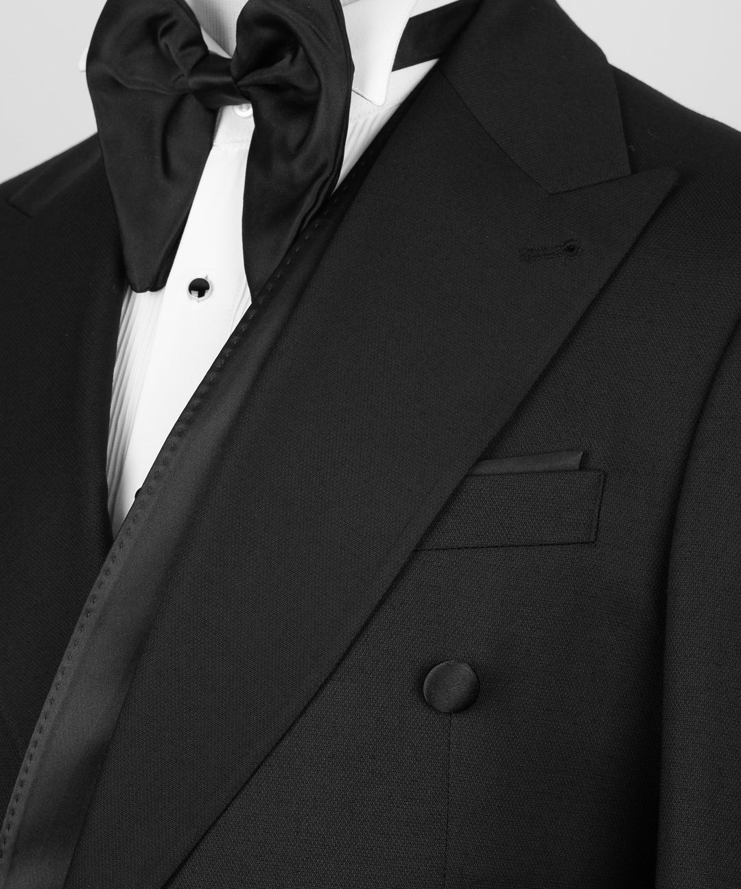 Black 2-piece Peak Lapel Suit for Prom