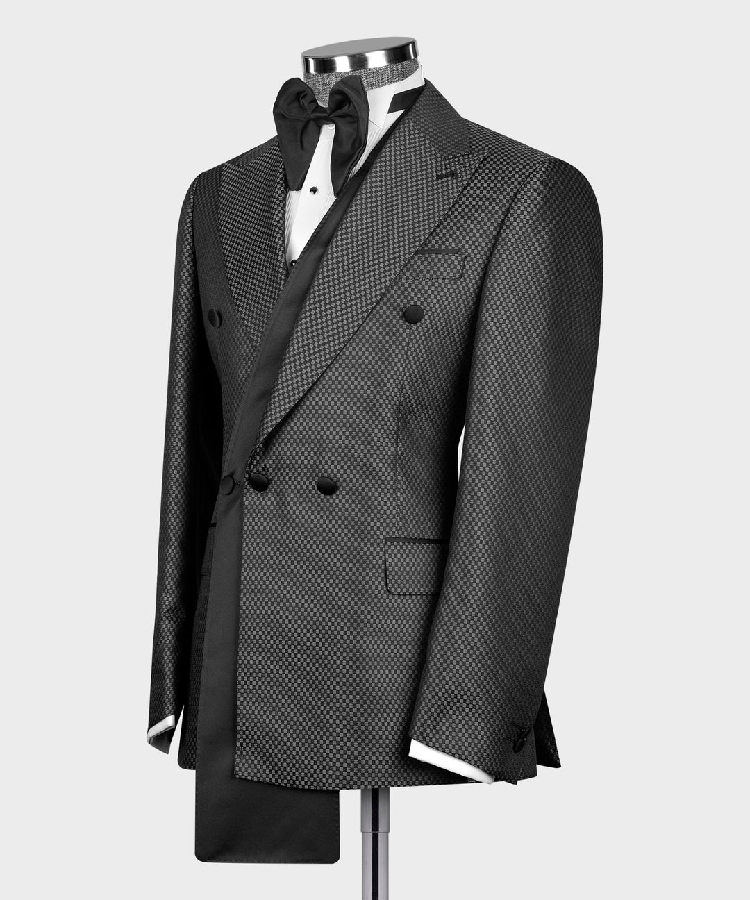Black 2-piece Double-breasted Outfit