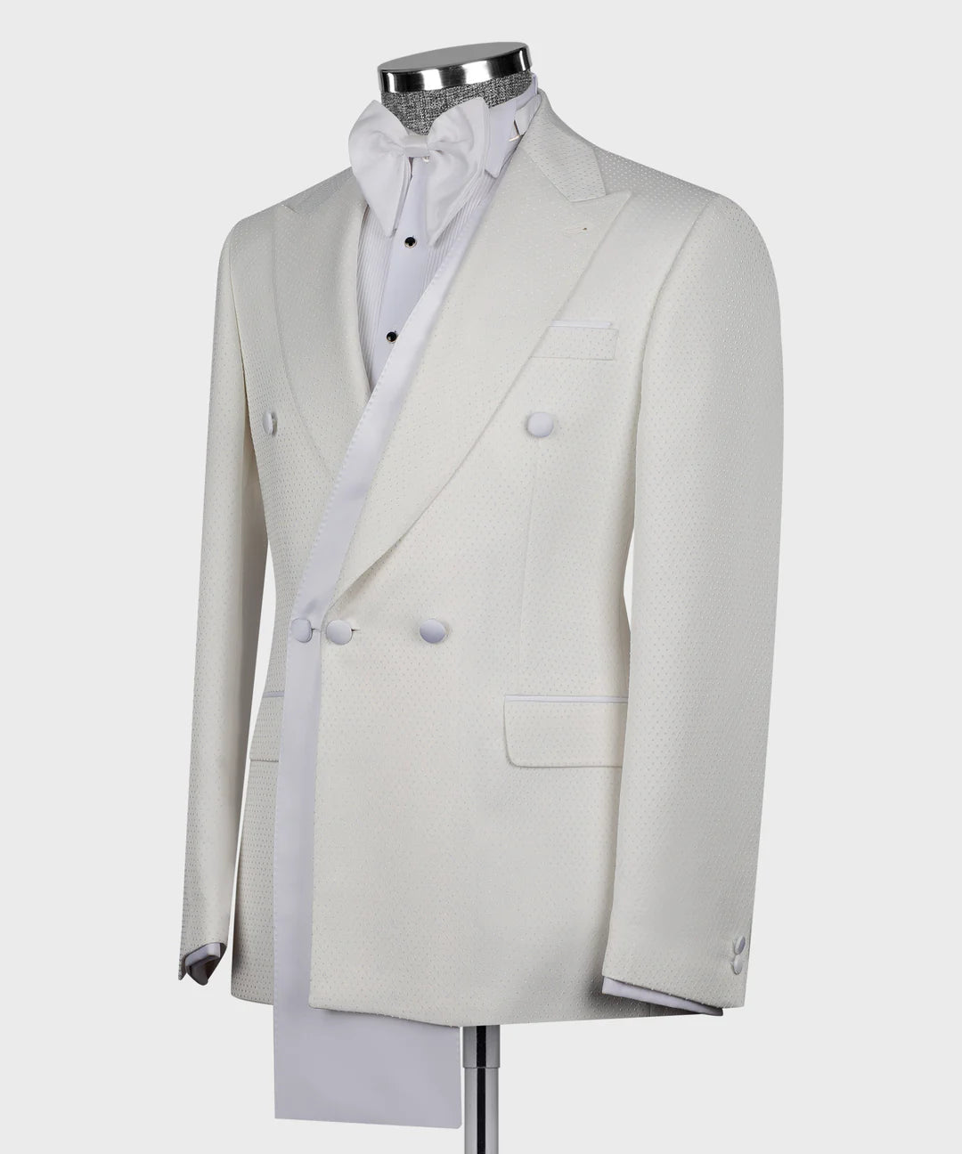 White 2-piece Double-breasted Outfit