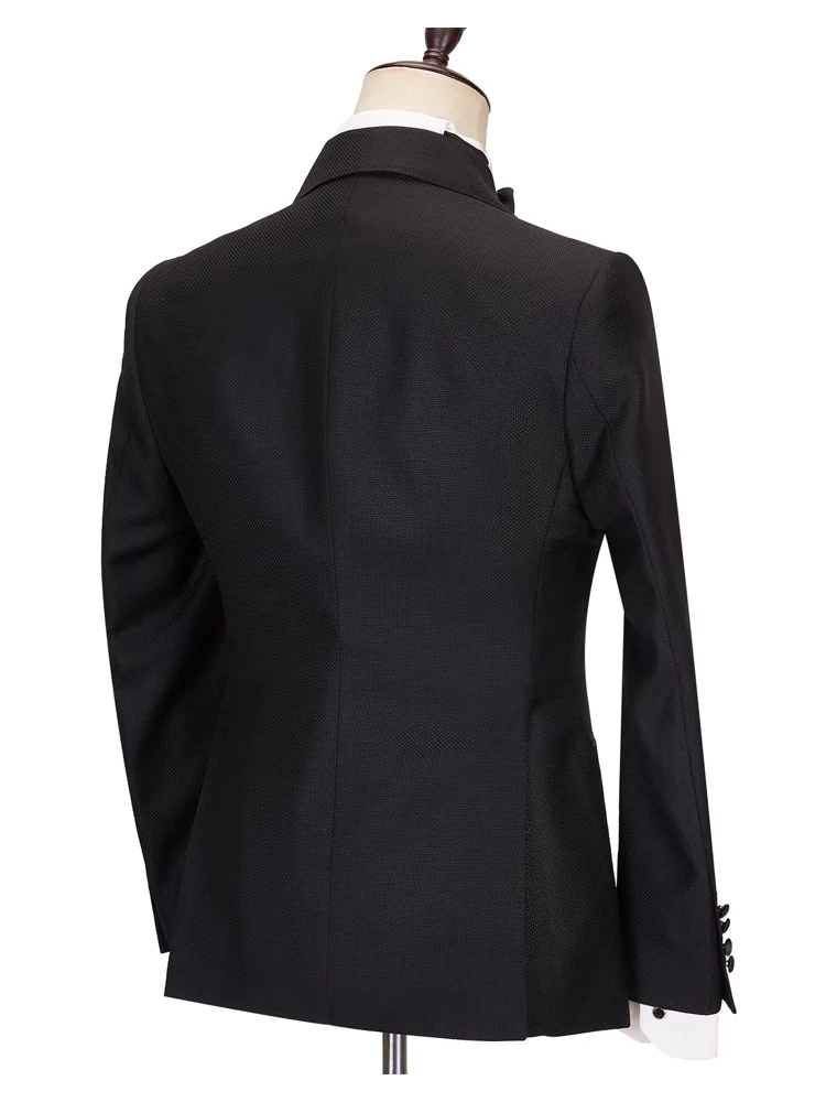 Fashion Black 2 Piece Peak Lapel Special Design Tuxedo