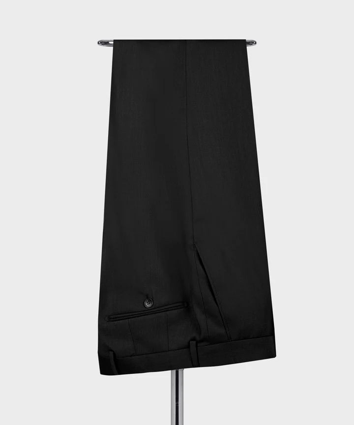 Latest Peaked Lapel Black Double Breasted Suit for Prom