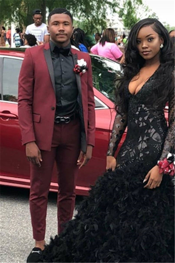 Bespoke 2-Piece Peaked Lapel Single Breasted Tuxedo