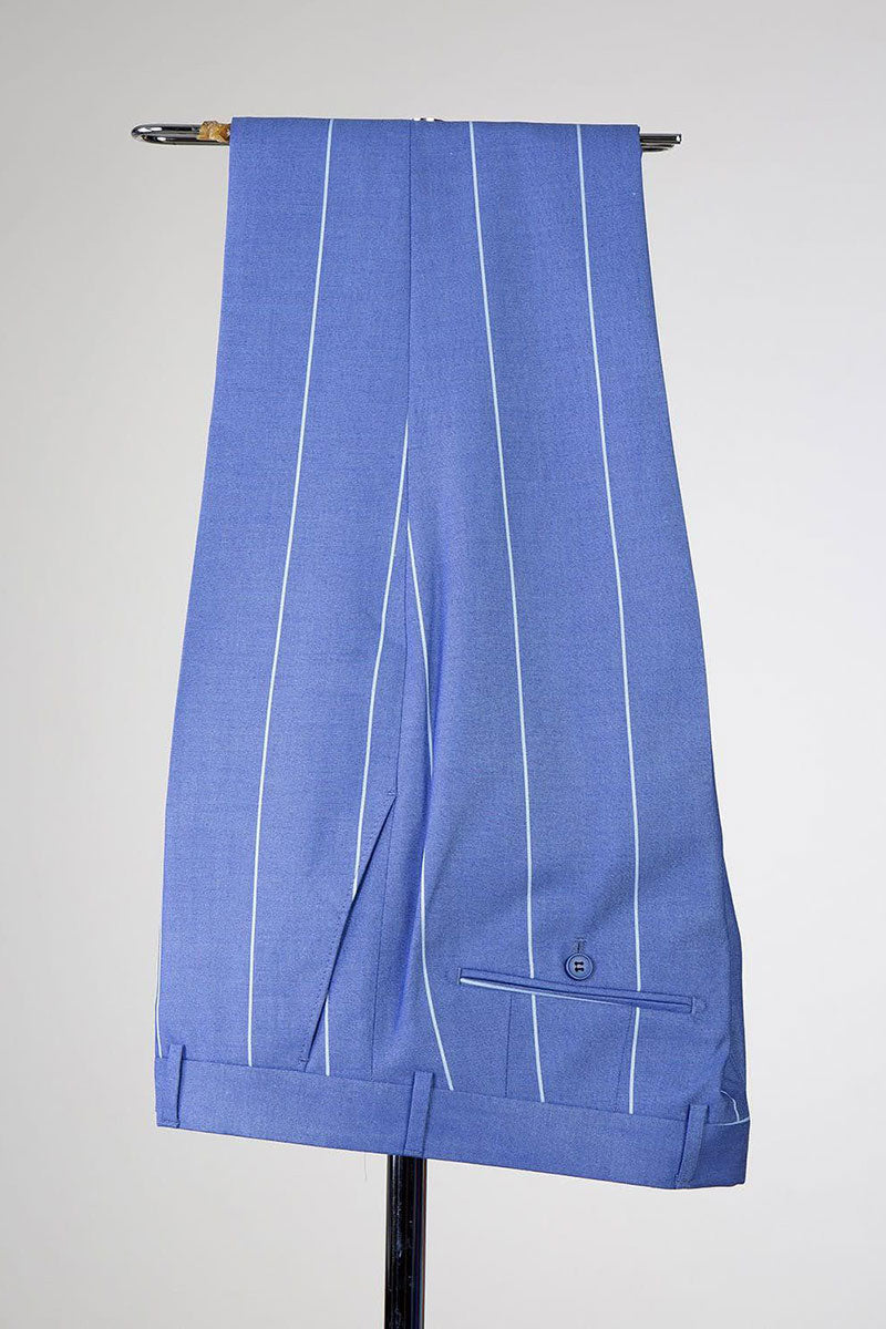 Striped Double-breasted 2-piece Suit