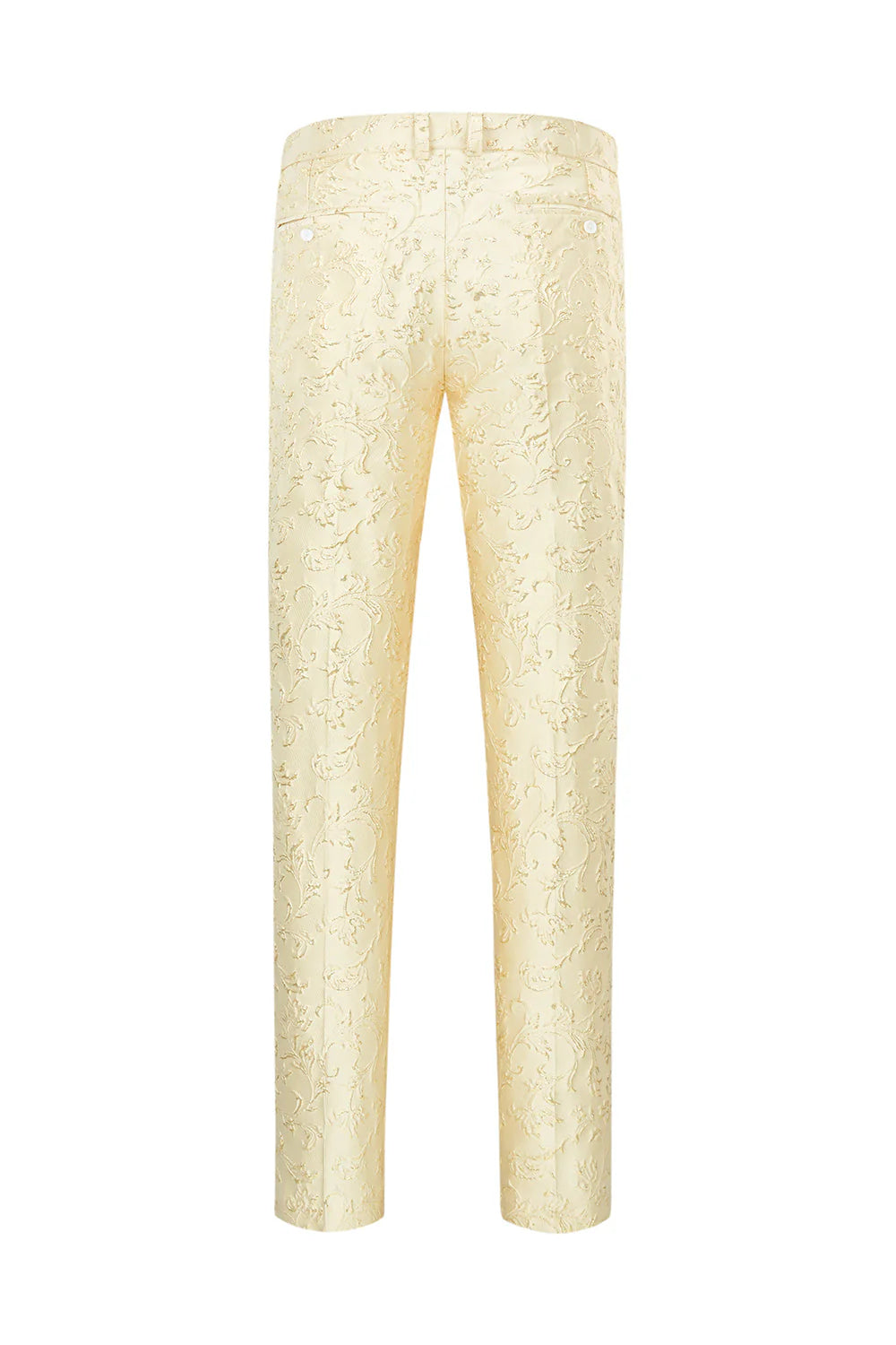 Light Yellow Shawl Lapel Single Breasted 2-piece Outfit