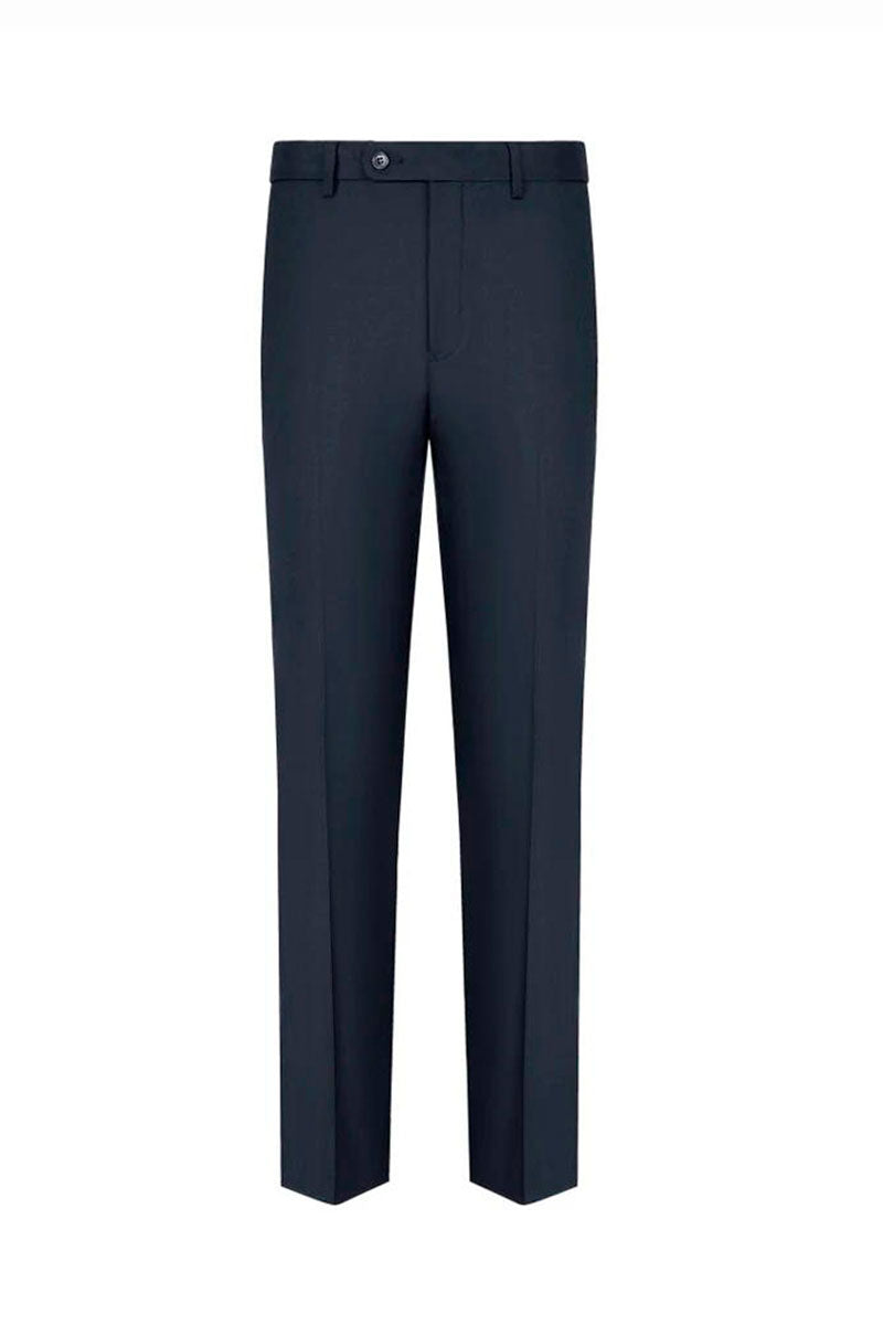 Navy Blue 3 Piece Peak Label Tuxedo