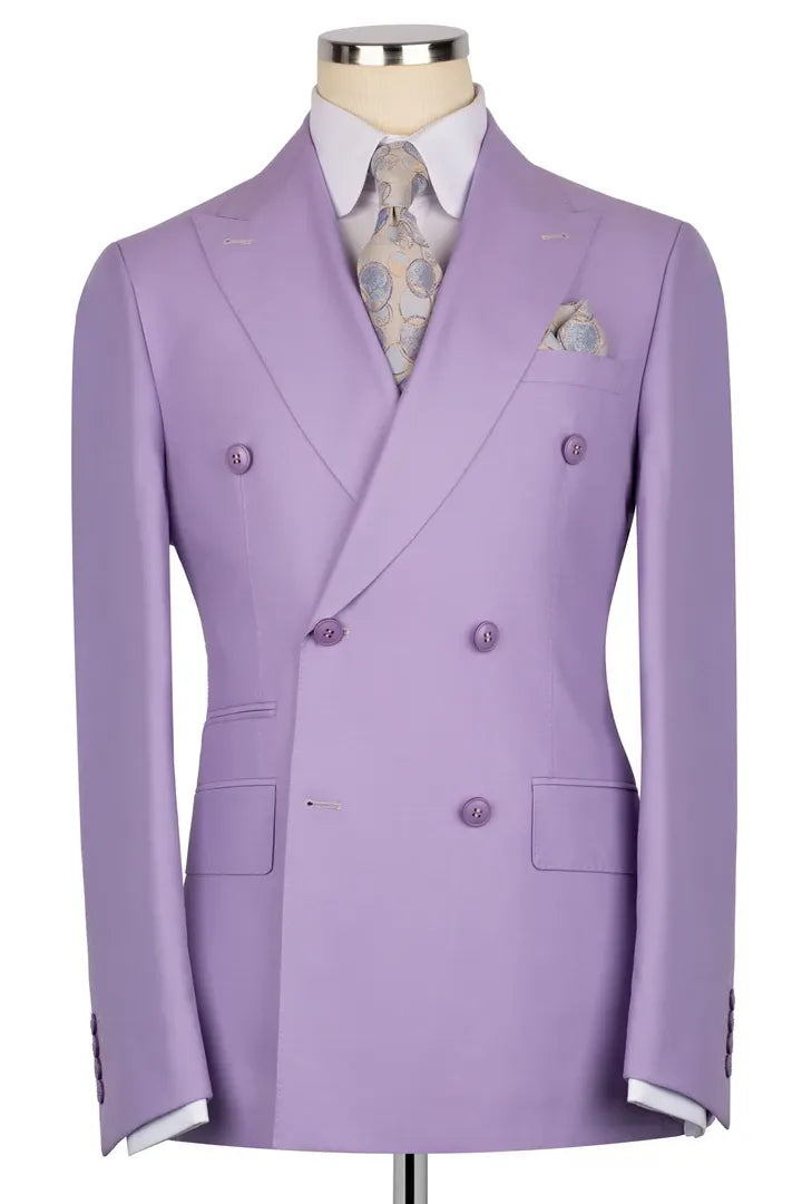 Double-breasted Peak Lapel 2-piece Suit