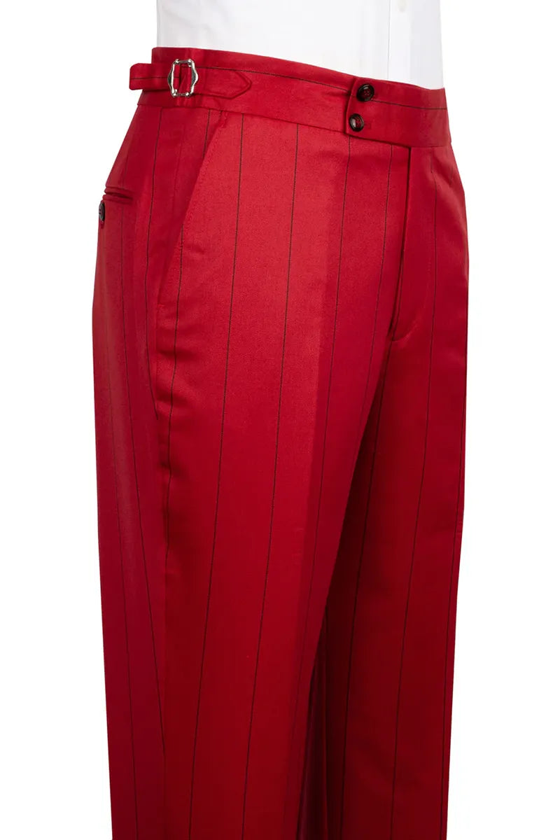 Bold Striped Double-breasted 2-piece Suit