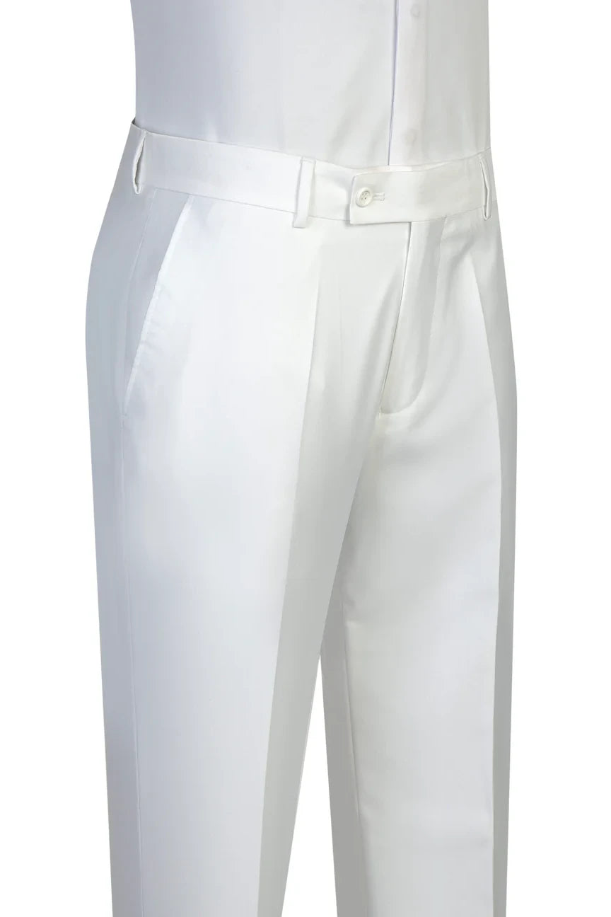 Men's White Peak Lapel 2-piece Suit