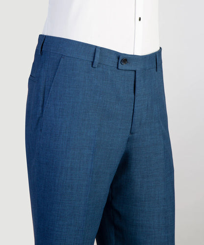 Blue 2-piece Shawl Lapel Tuxedo with Belted