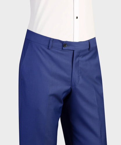 Sapphire Blue 2-piece Shawl Lapel Tuxedo with Belt for Prom