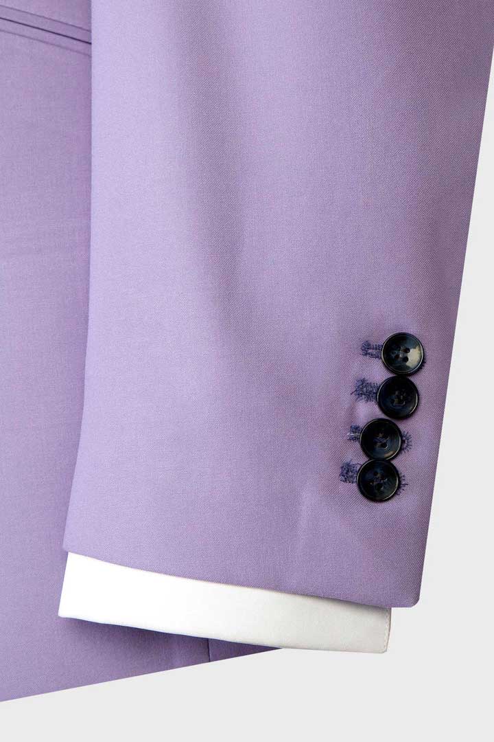 Wide Lapel 3-piece Suit in Purple