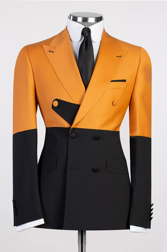 Chic Double-breasted 2-piece Suit