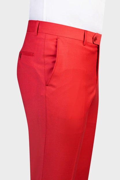 Men's Modern 3-piece Tuxedo in Red