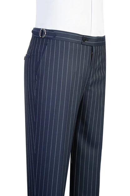 Stripe Wide Lapel Double-breasted Suit