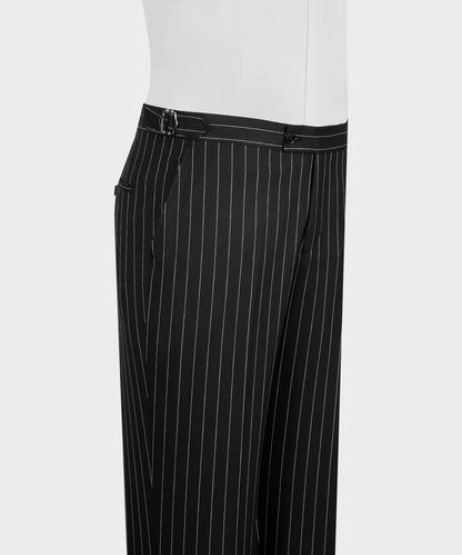 Black Stripe 2-piece Double-breasted Suit