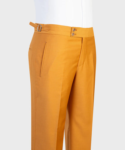 Orange 3-piece Single-breasted Suit