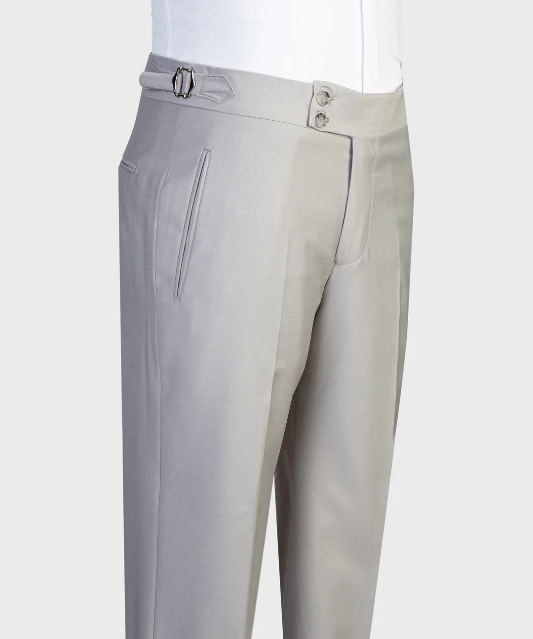 Light Grey 3-piece Single-breasted Suit