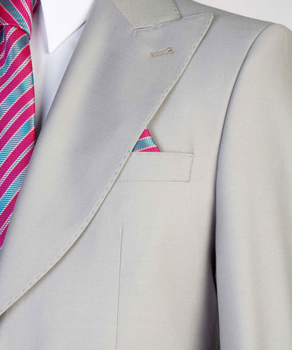 Light Grey 3-piece Single-breasted Suit