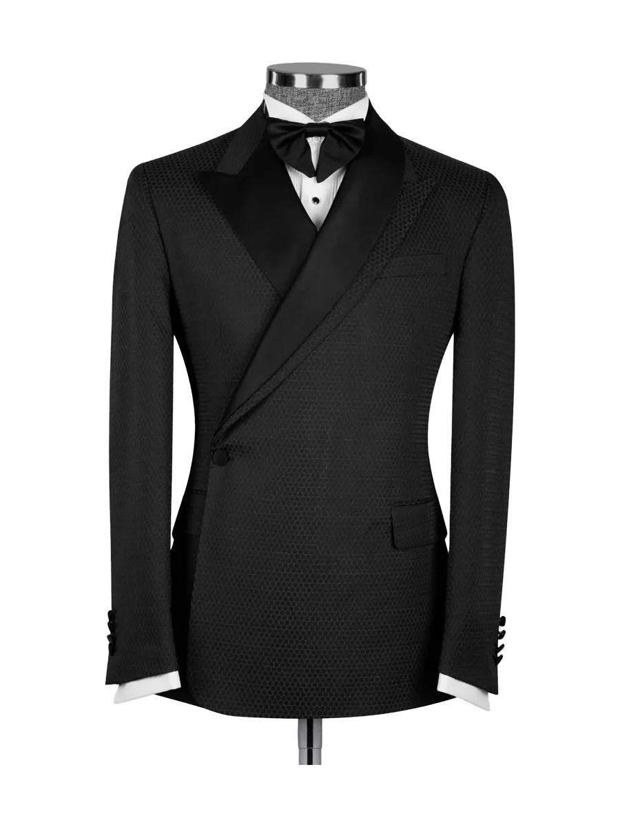 Black 2 Piece One Button Tuxedo