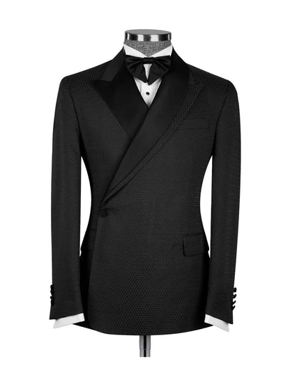 Black 2 Piece One Button Tuxedo