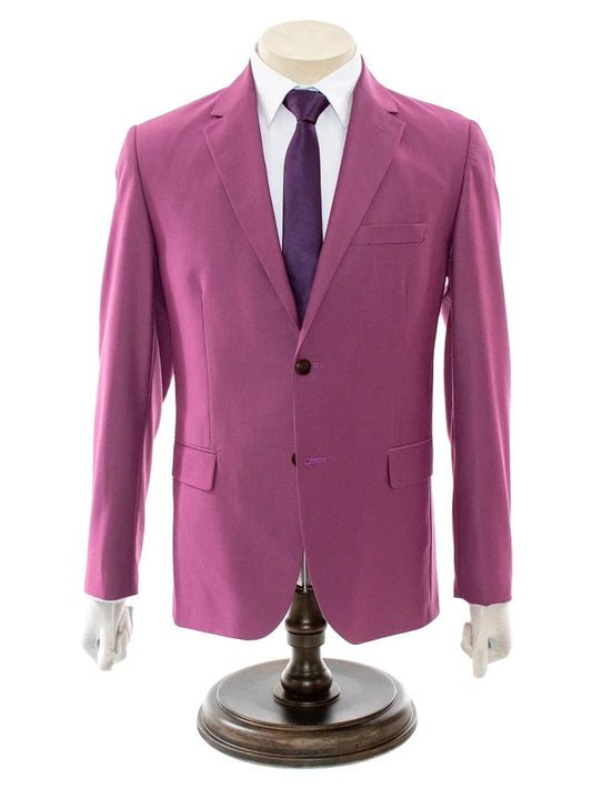 Pink Slim Fit Notch Lapel 2 Piece Suit