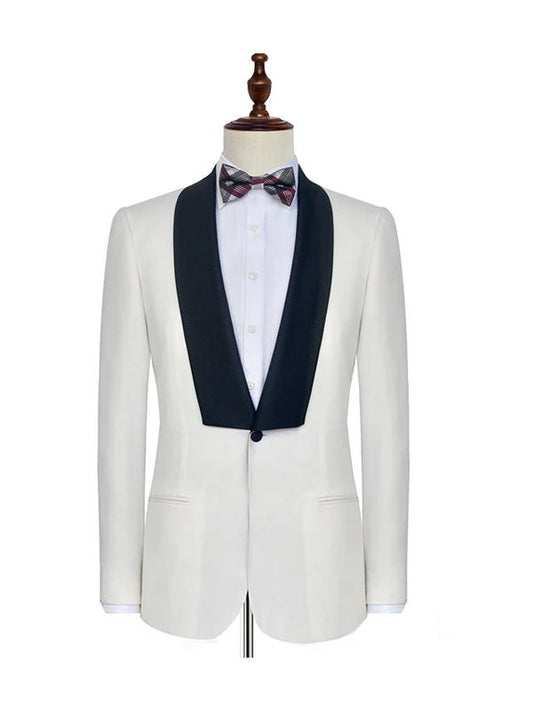 White Classic Wedding Tuxedos Suits